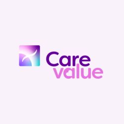 Care Advanced package logo on a light purple background